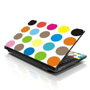 LSS 15.6 & 17.3 Inches Laptop Notebook Skin Sticker Decal - Polka Dots